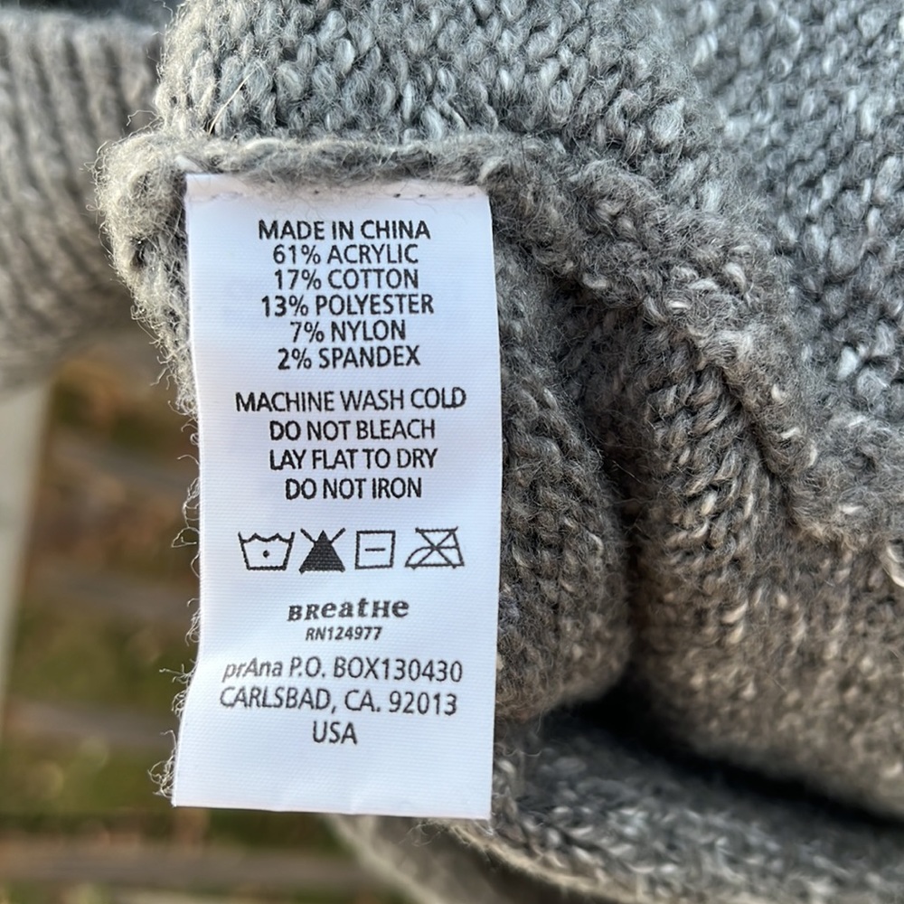 Prana Hooded Cardigan Sweater - Picture 8 of 9